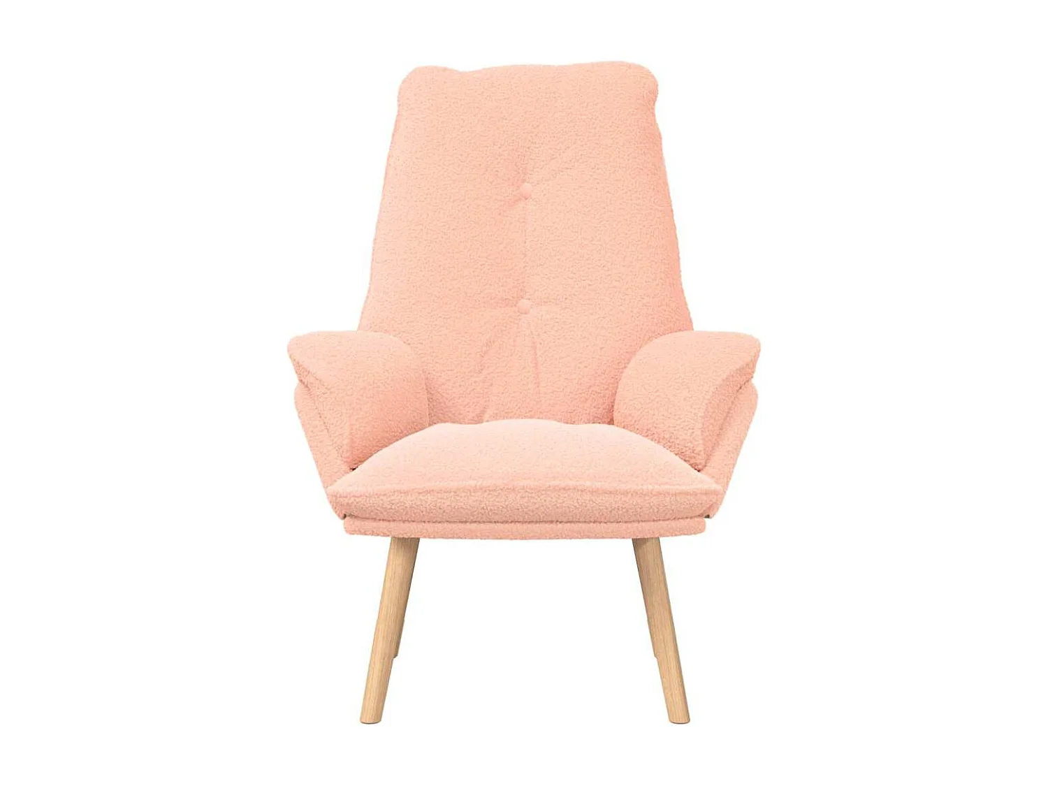 Fauteuil Salon-Chaise de relax Rose 69x74x93 cm tissu SHL1730