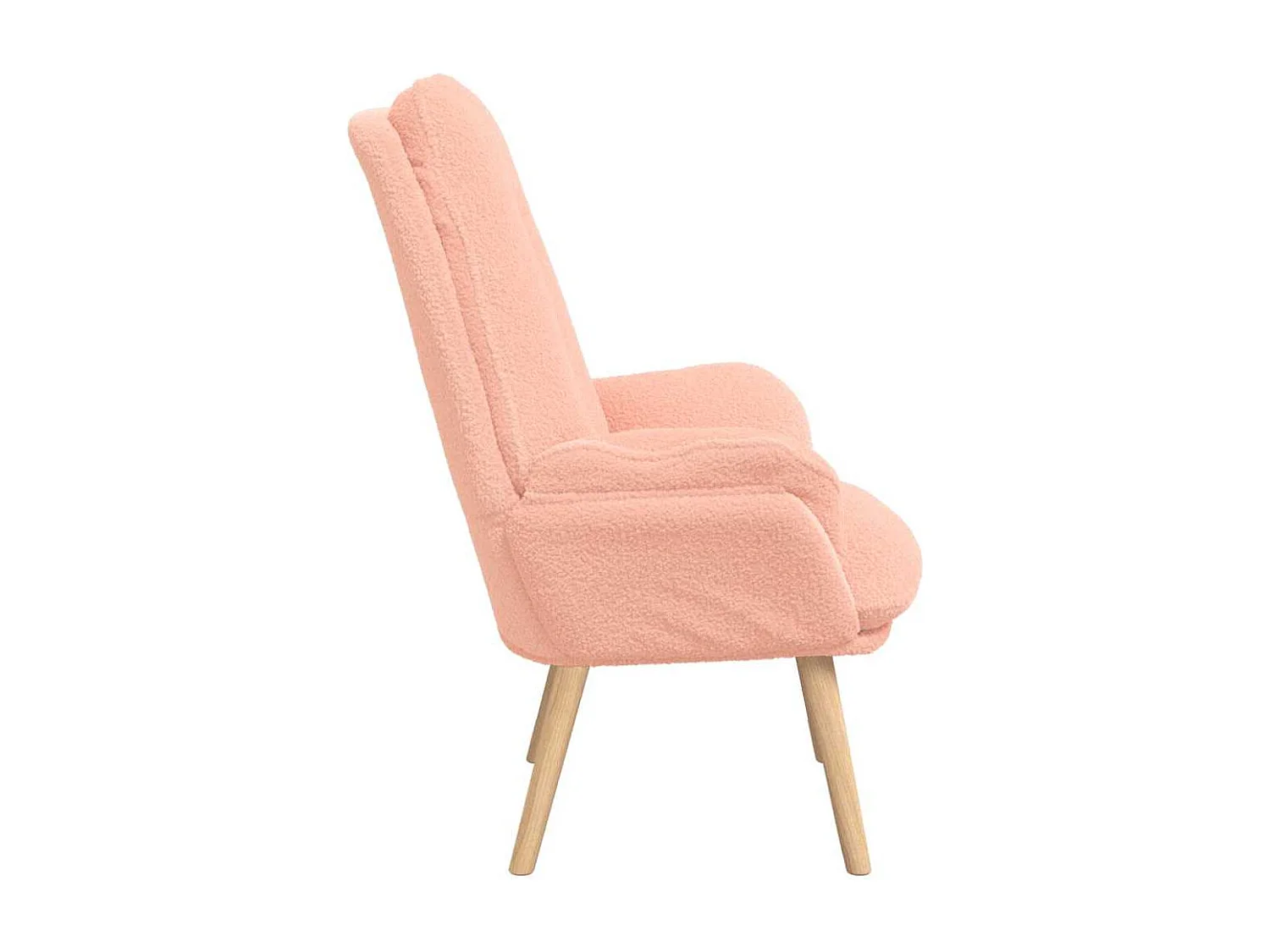 Fauteuil Salon-Chaise de relax Rose 69x74x93 cm tissu SHL1730