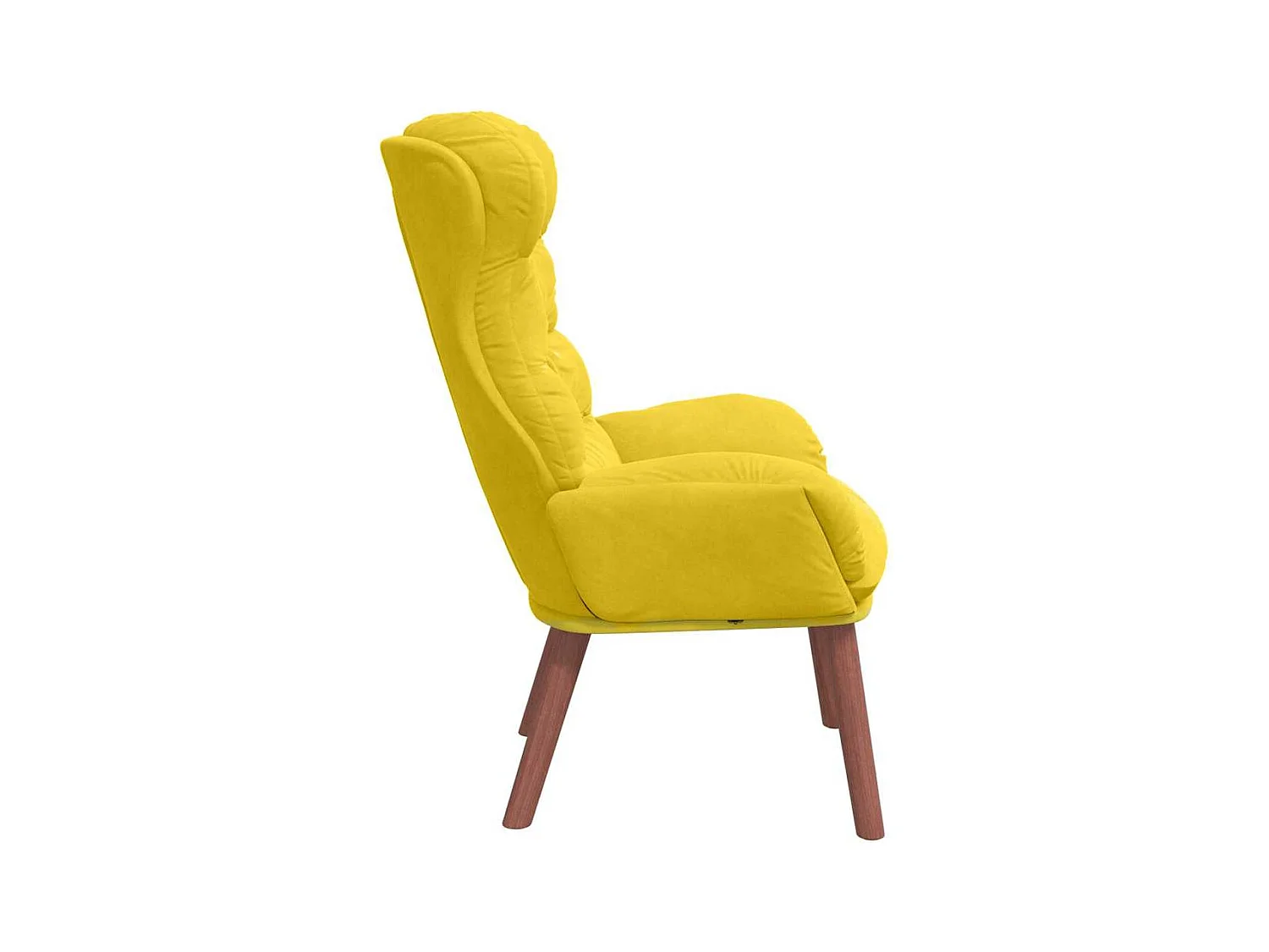Sillón de relax | Silla Relax | Sillón de salón Amarillo 69x74x93 cm Terciopelo SHL4990