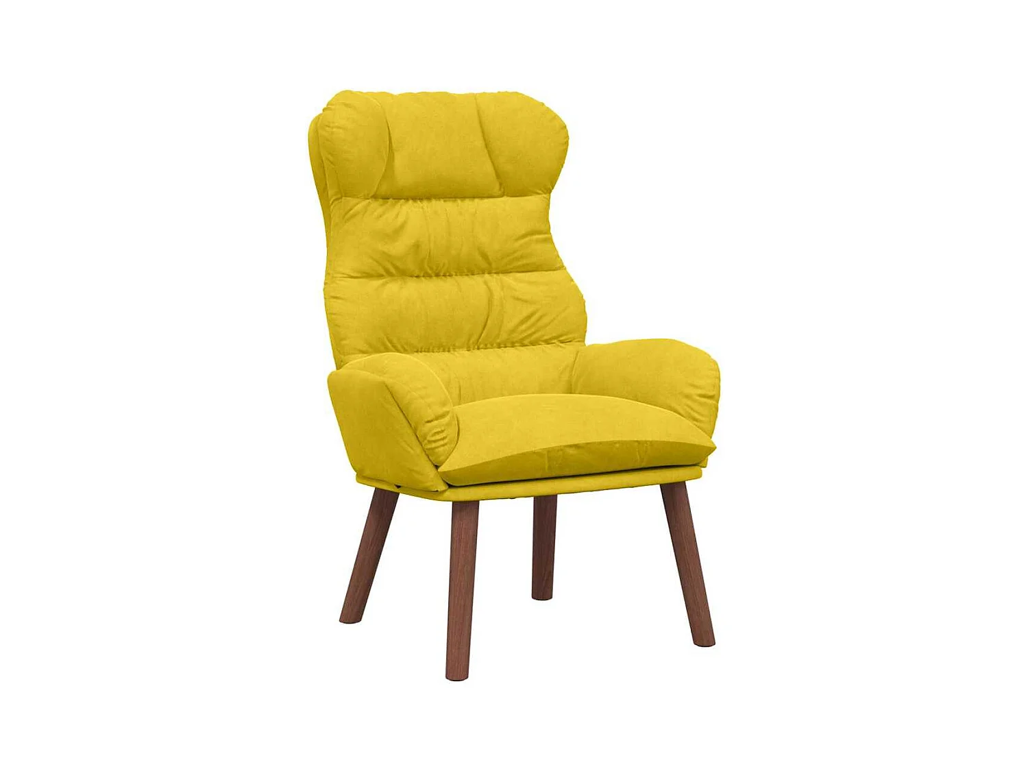 Fauteuil Salon-Chaise de relax Jaune 69x74x93 cm Velours SHL1963