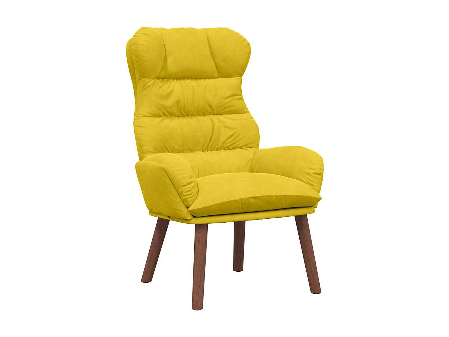 Fauteuil Salon-Chaise de relax Jaune 69x74x93 cm Velours SHL1963