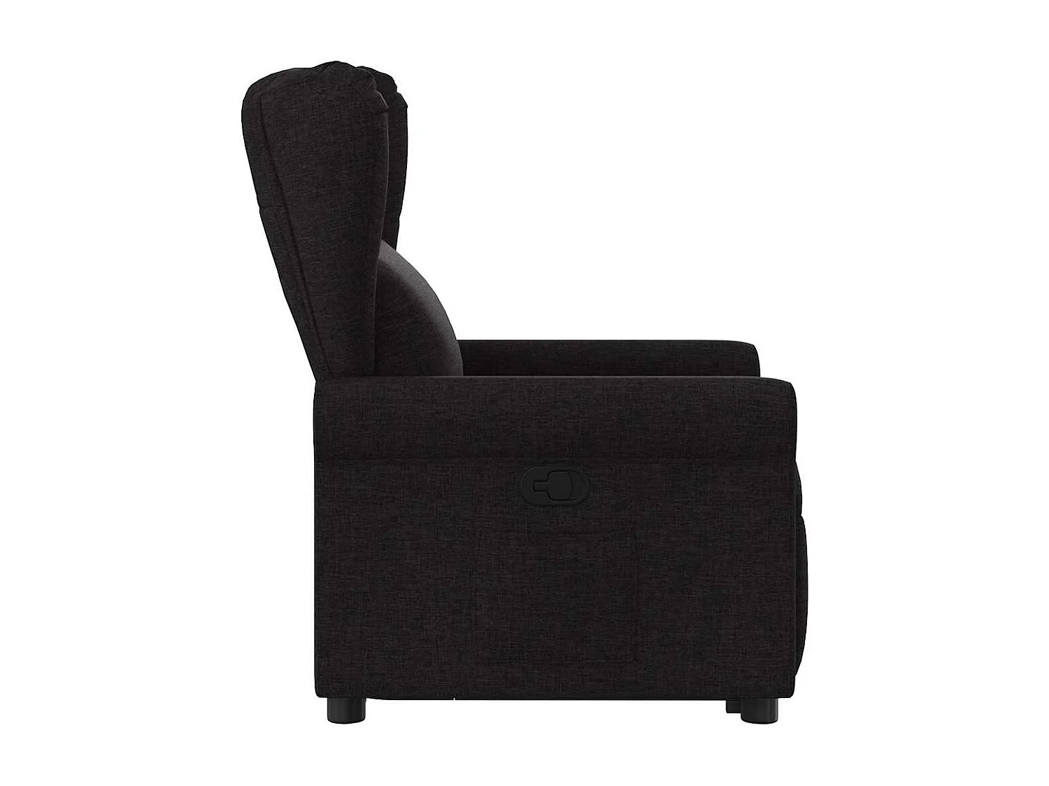 Fauteuil inclinable-Chaise de relax-Fauteuil TV noir tissu SHL2570