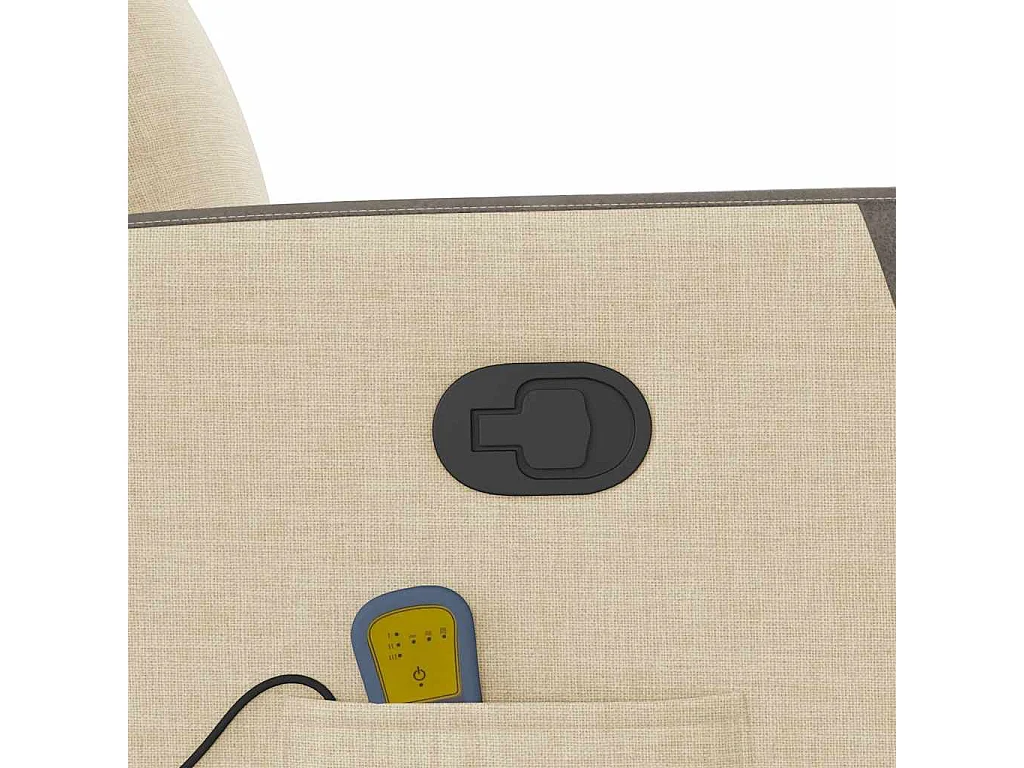 Sillón de salón | Silla | Sillón de masaje reclinable de tela crema SHL9471