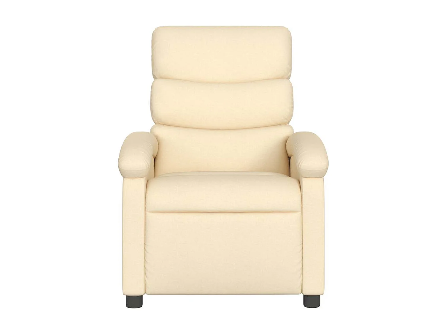 Fauteuil inclinable-Fauteuil salon-Fauteuil de massage Crème Tissu SHL977