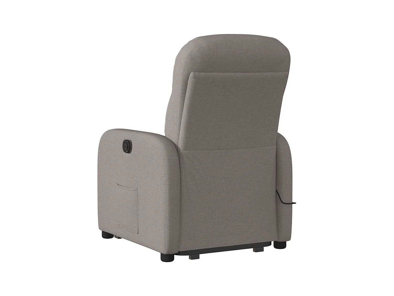 Poltrona elétrica elevatória massagens tecido cinza-acastanhado SHL400369