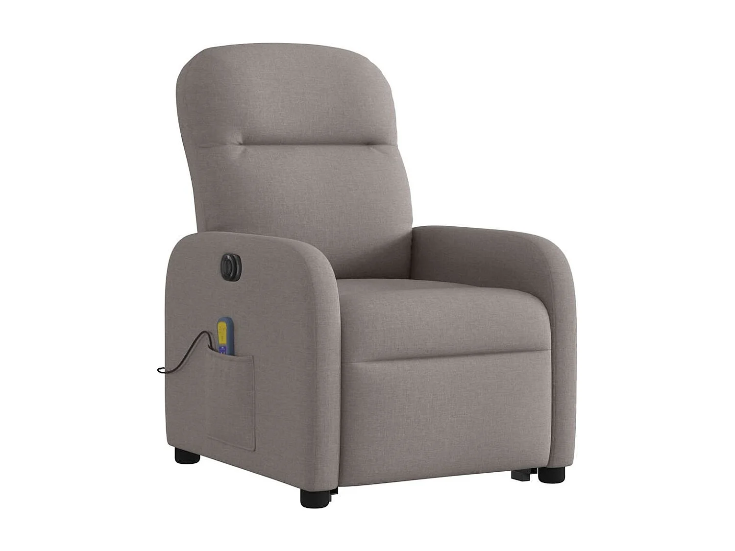 Fauteuil inclinable électrique-Chaise de relax-Fauteuil de Massage Taupe Tissu SHL5012