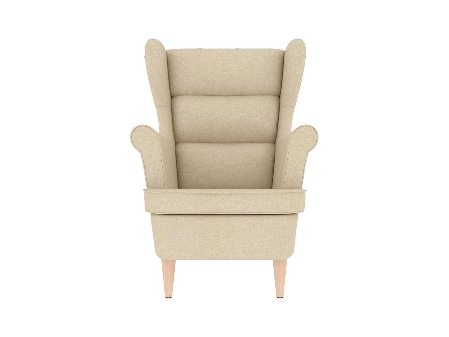 Sillón de salón | Silla de relax | Sillón de tela crema 74x84x100 cm SHL9832