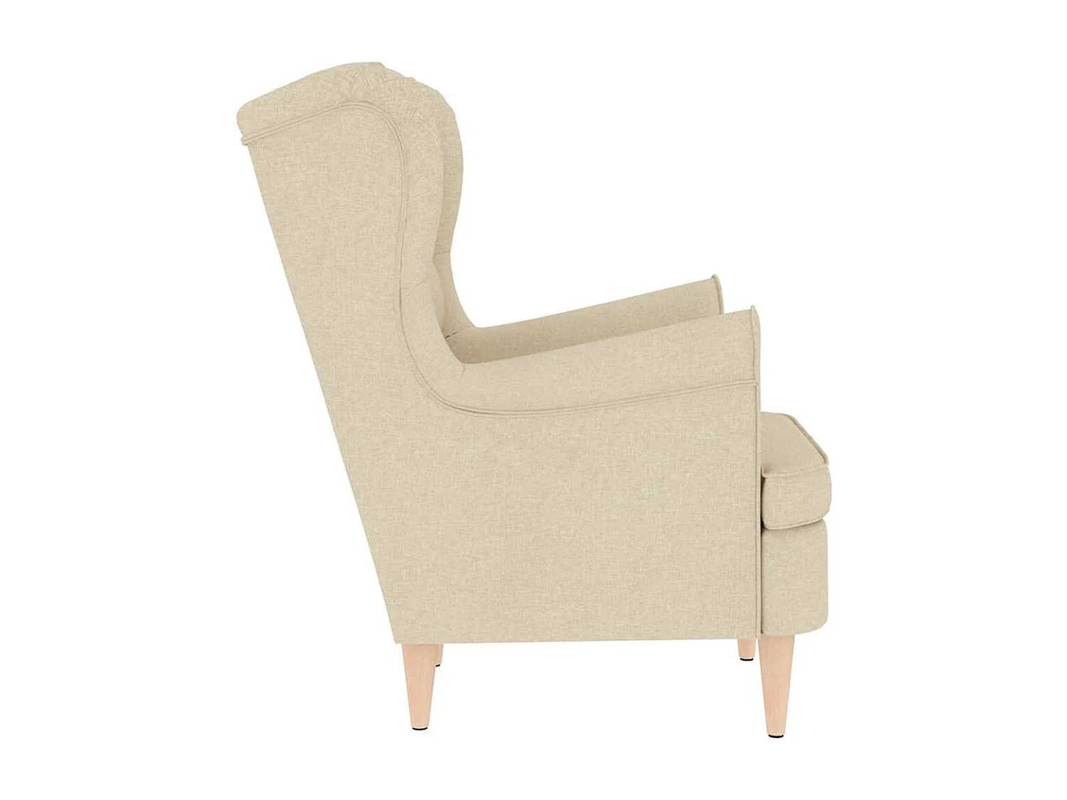 Relaxsessel-Lounge Sessel Creme 74x84x100 cm Stoff SHL34836