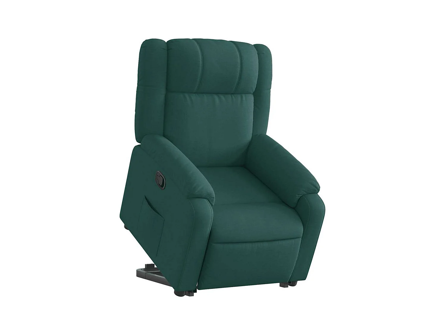 Sillón de relax | Silla | Sillón reclinable elevable tela verde oscuro SHL5232
