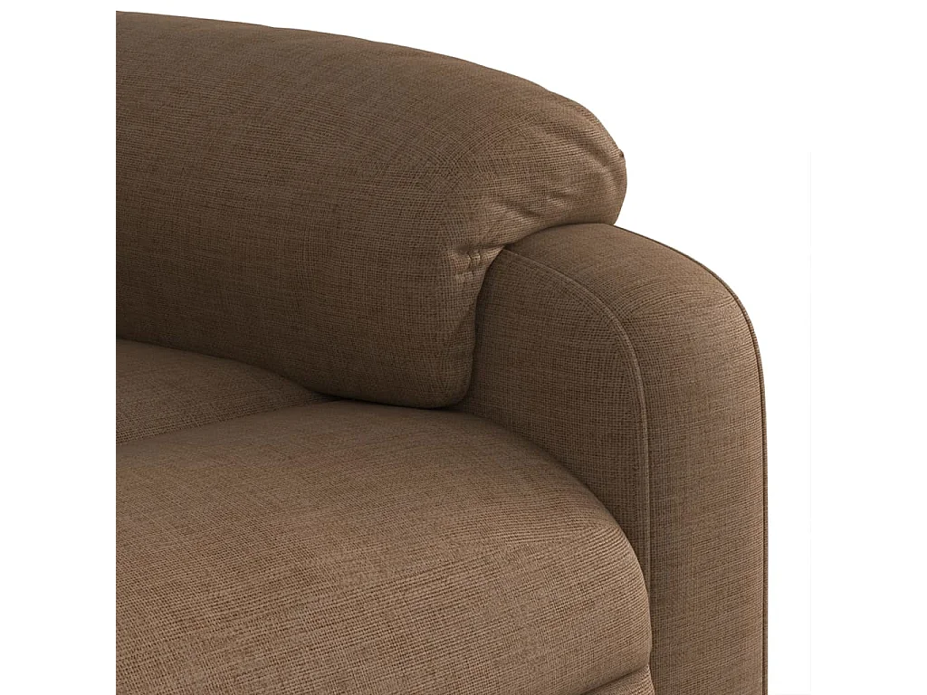 Fauteuil inclinable-Chaise de relax-Fauteuil de Massage Marron Tissu SHL4277