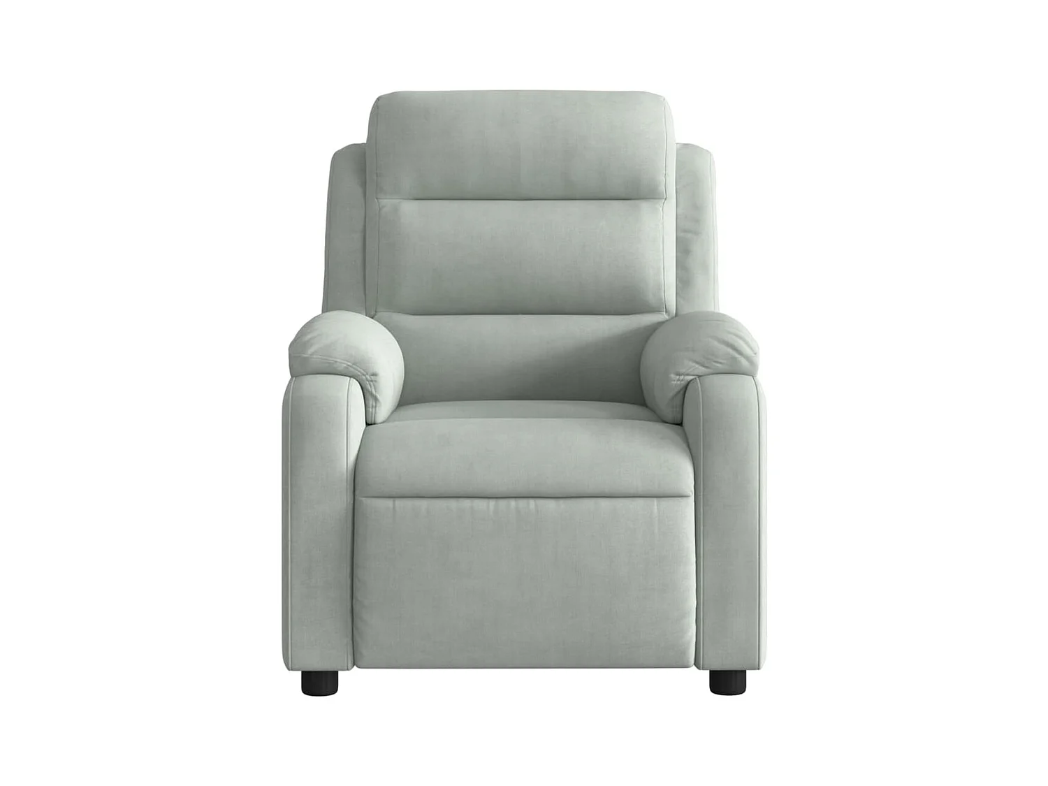 Sillón de relax | Sillón reclinable de masaje eléctrico terciopelo gris claro SHL5120