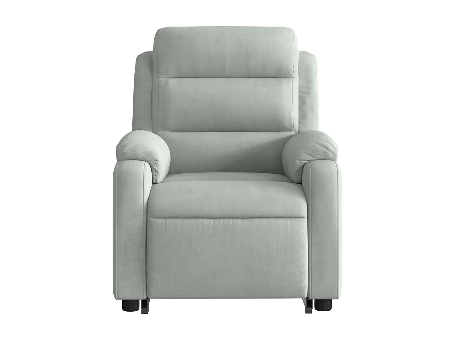 Sillón de relax | Silla | Sillón reclinable elevable terciopelo gris claro SHL7890