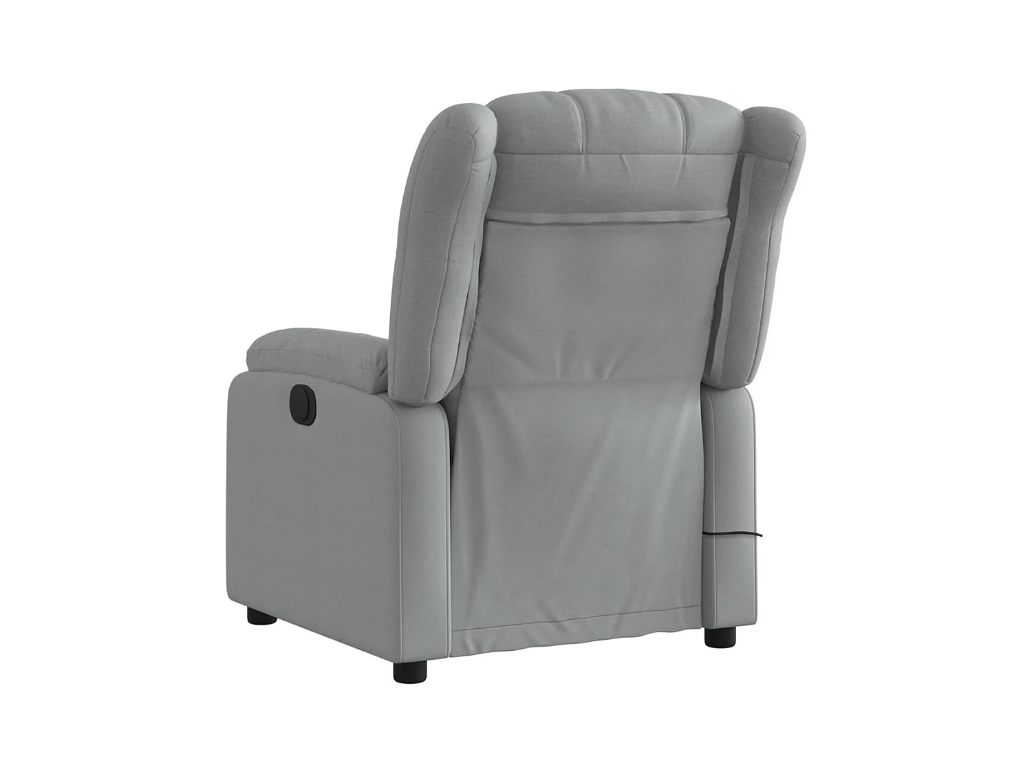 Fauteuil inclinable-Chaise de relax-Fauteuil de Massage gris clair tissu SHL4961