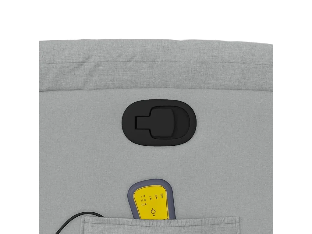 Massage-Relaxsessel, hellgrauer Stoff SHL41571