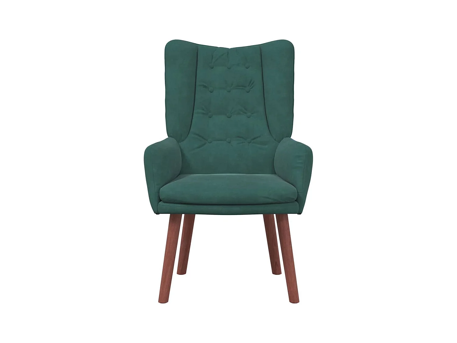 Fauteuil Salon-Chaise de relax Vert foncé 63x67x94 cm Velours SHL4615