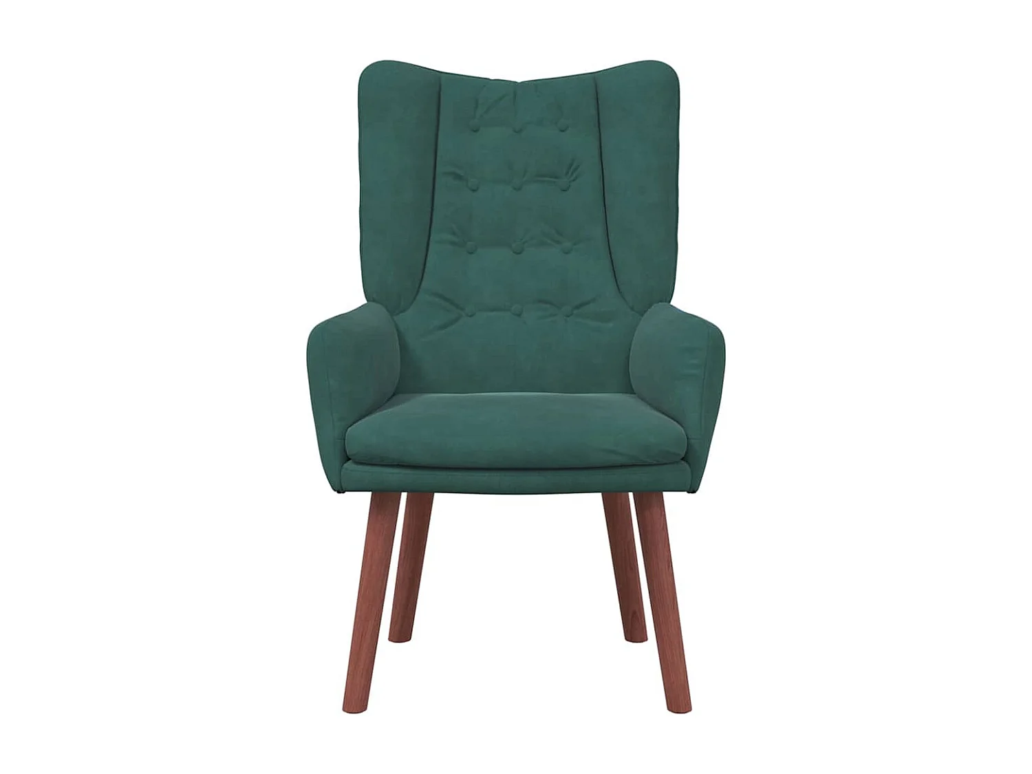 Relaxstoel | Ontspanningsstoel Donkergroen 63 x 67 x 94 cm Fluweel