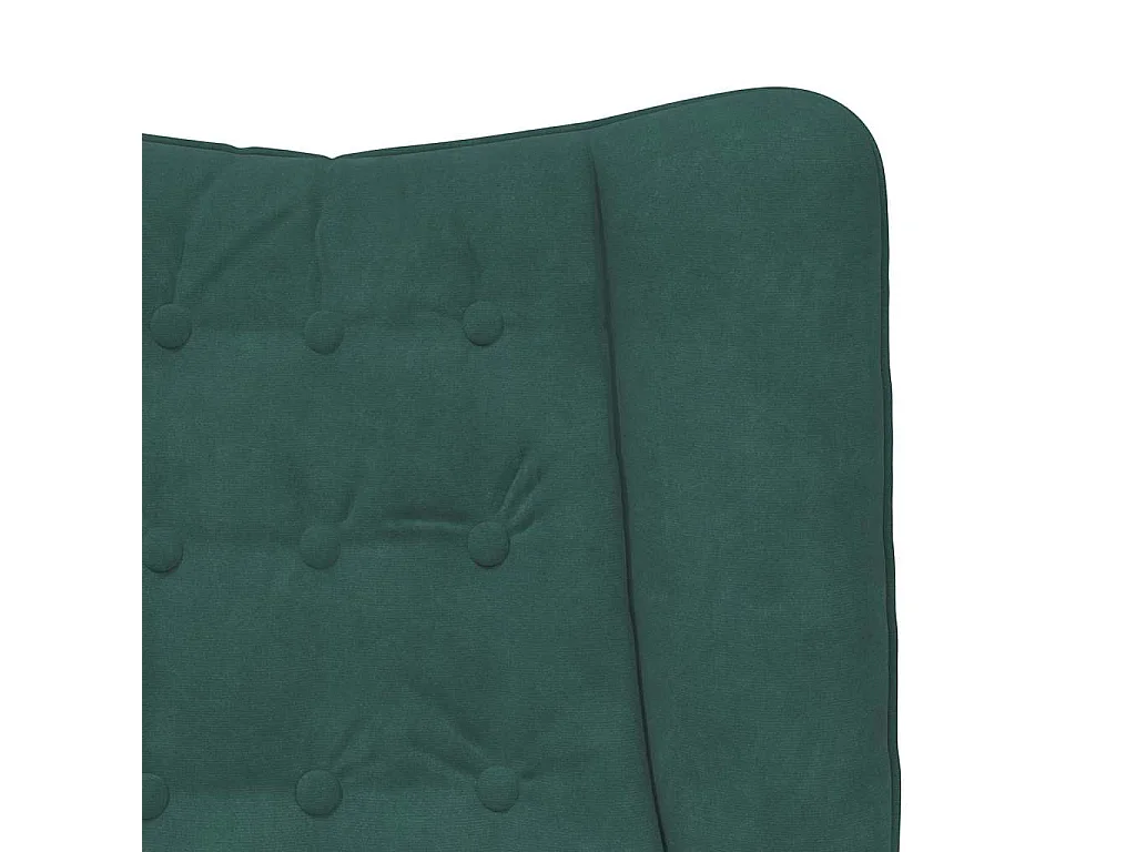 Relaxstoel | Ontspanningsstoel Donkergroen 63 x 67 x 94 cm Fluweel