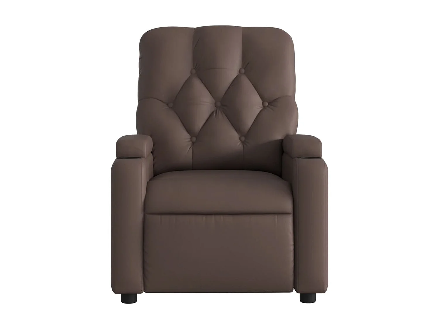 Relaxsessel | Lounge Sessel für Wohnzimmer Braun Kunstleder SHL84772
