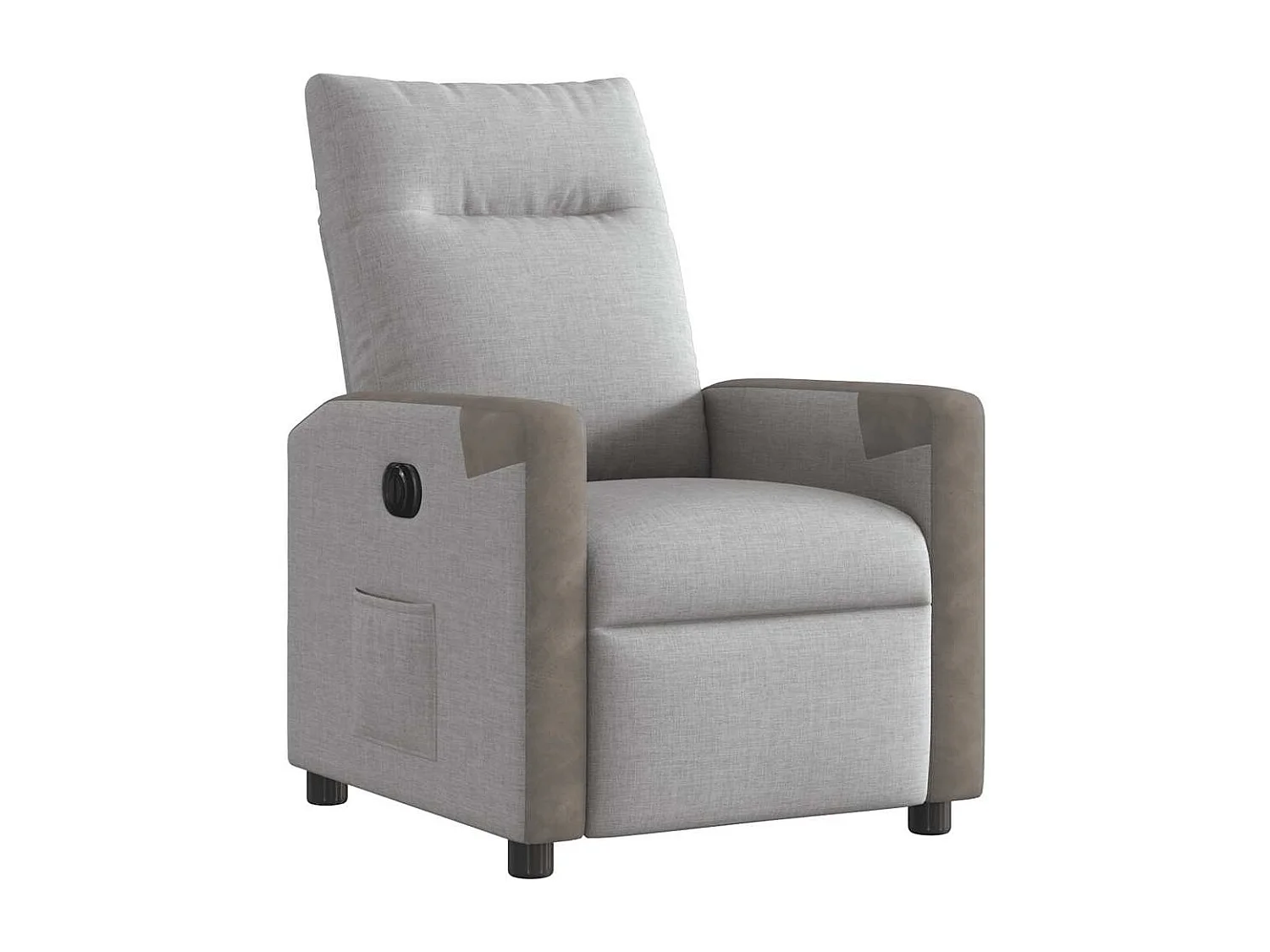 Fauteuil inclinable électrique-Chaise de relax-Fauteuil TV gris nuage tissu SHL2384
