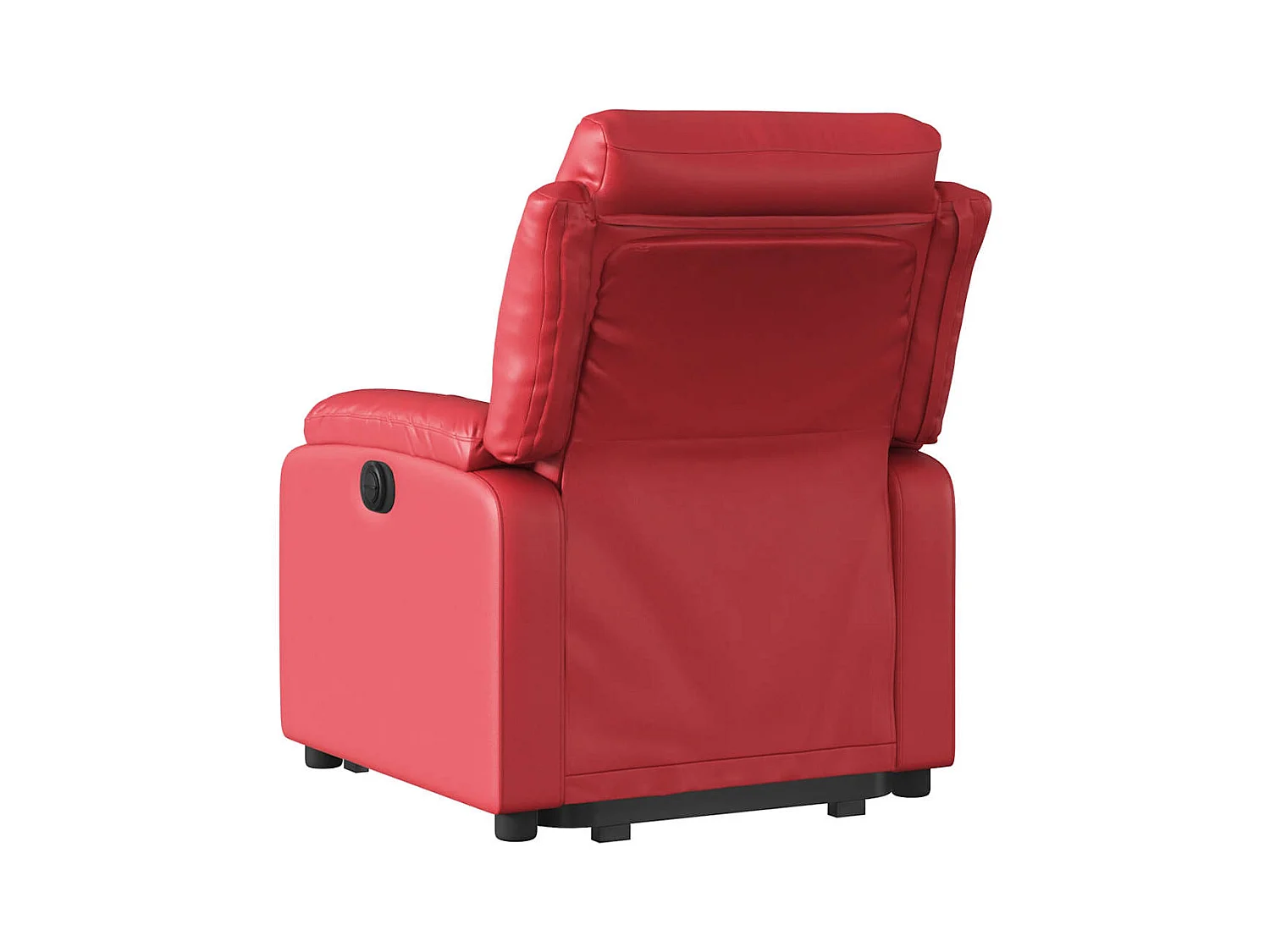 Poltrona Confortável | Poltrona reclinável elevatória elétrica couro artif. vermelho SHL659986