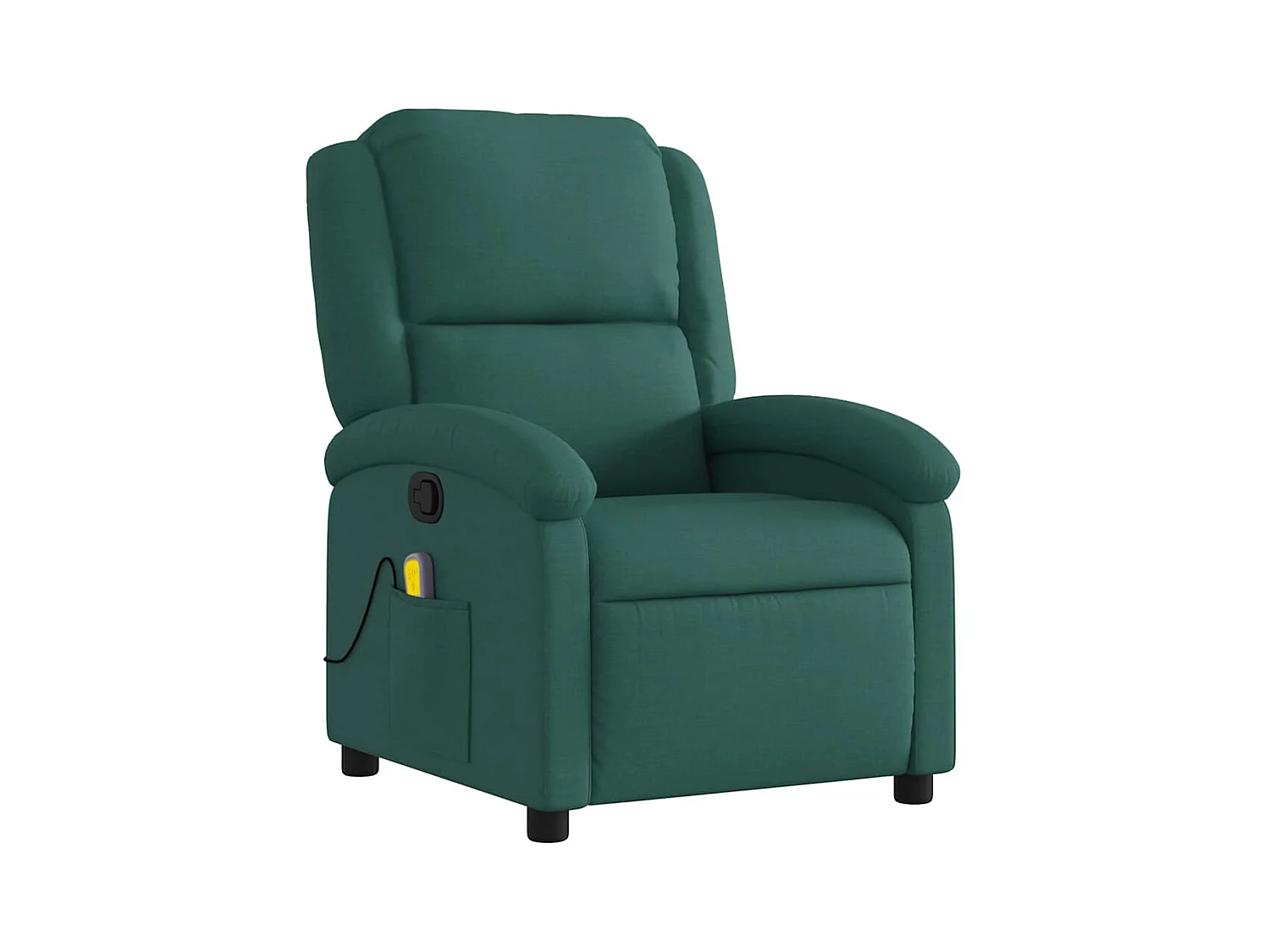 Sillón de salón | Silla | Sillón de masaje reclinable de tela verde oscuro SHL8387