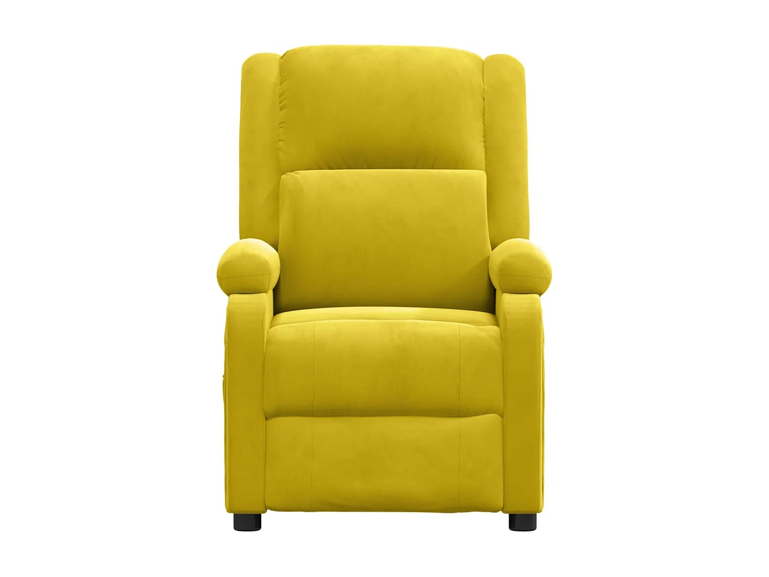 Fauteuil inclinable électrique-Chaise de relax-Fauteuil salon jaune velours SHL953