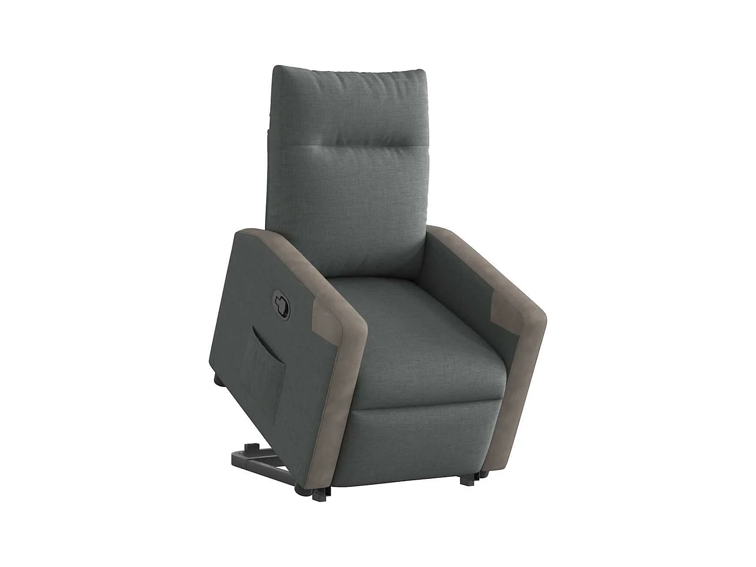 Fauteuil inclinable-Chaise de relax-Fauteuil TV Gris foncé Tissu SHL1091