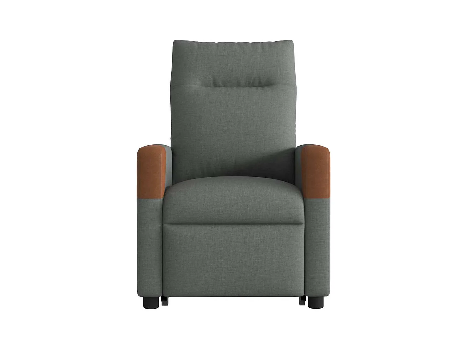 Poltrona elétrica elevatória massagens tecido cinzento-escuro SHL400504