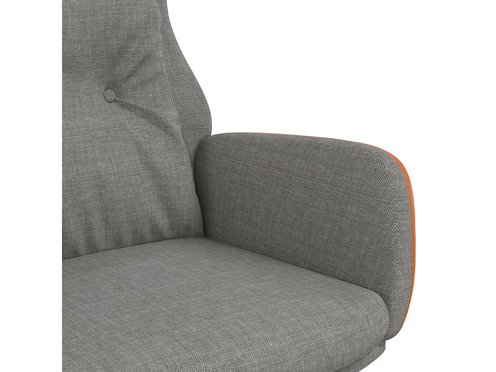 Relaxsessel | Lounge Sessel Hellgrau Stoff und PVC SHL98515