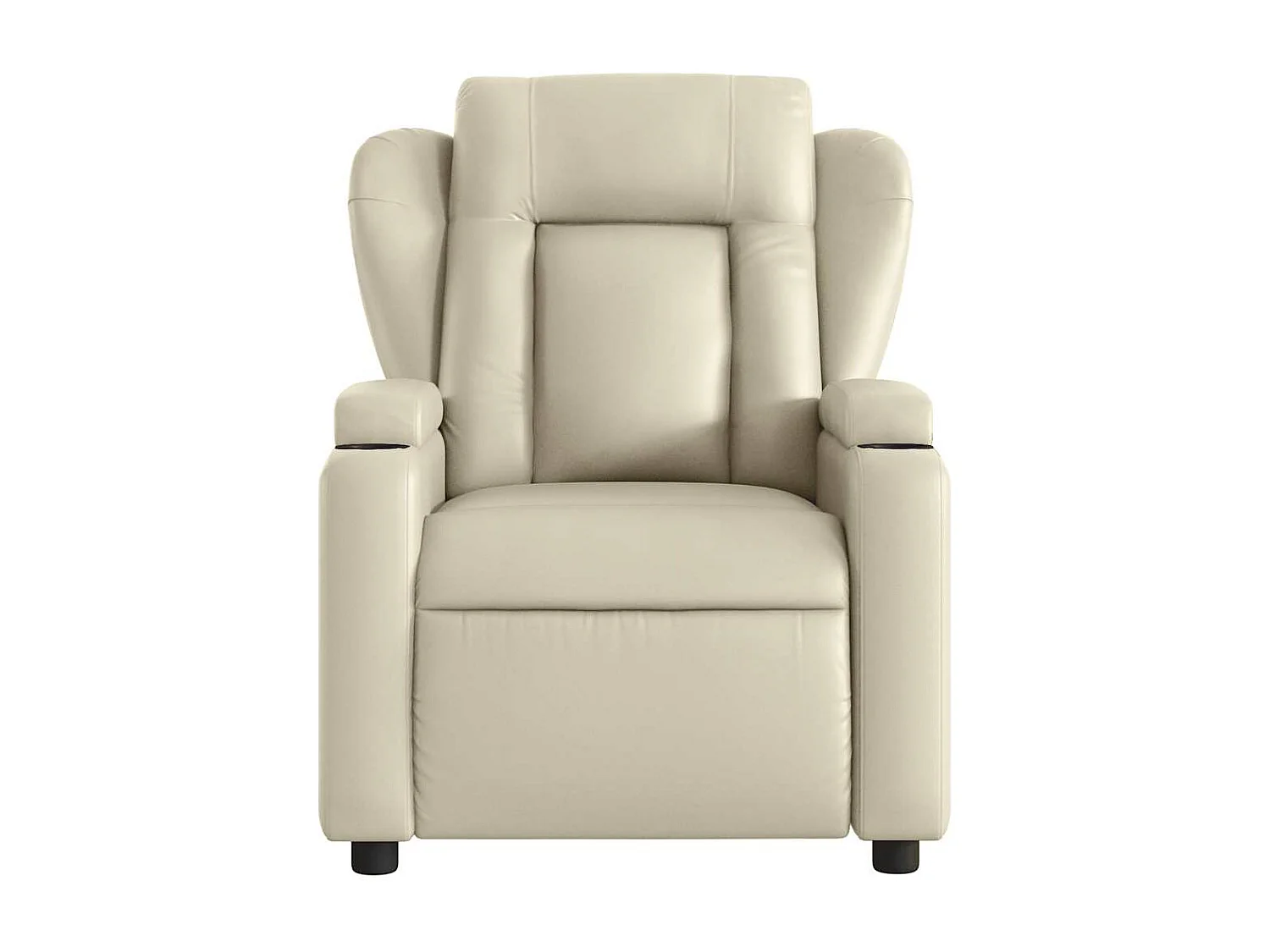 Fauteuil inclinable-Chaise de relax-Fauteuil de Massage crème similicuir SHL2273