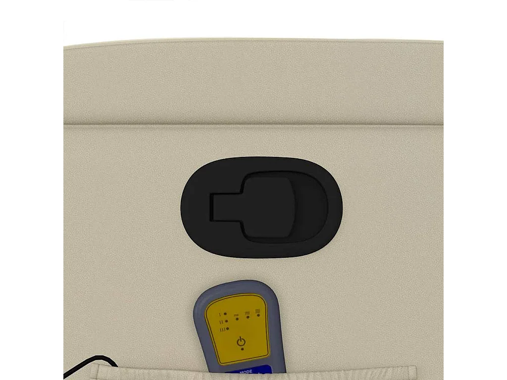 Relaxsessel | Massagesessel mit Relaxfunktion, Kunstleder, Creme SHL21478