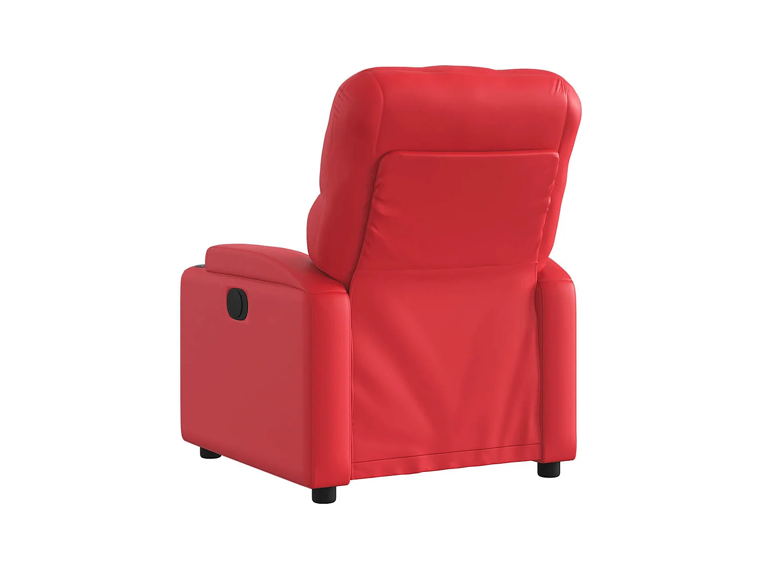 Sillón de relax | Sillón reclinable de cuero sintético rojo SHL4770