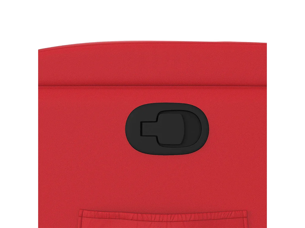 Sillón de relax | Sillón reclinable de cuero sintético rojo SHL4770