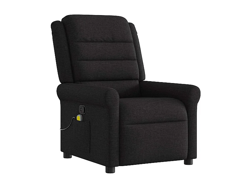 Sillón de relax | Sillón reclinable de masaje de tela negro SHL7032
