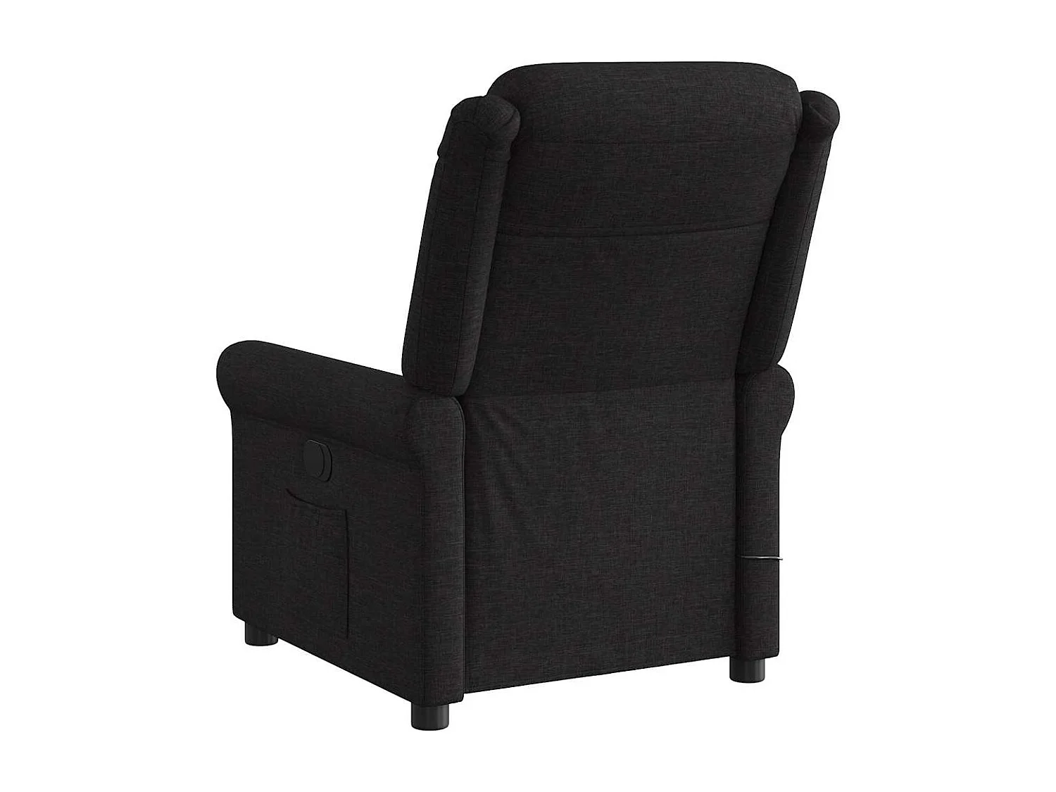 Fauteuil inclinable-Chaise de relax-Fauteuil de Massage Noir Tissu SHL3785