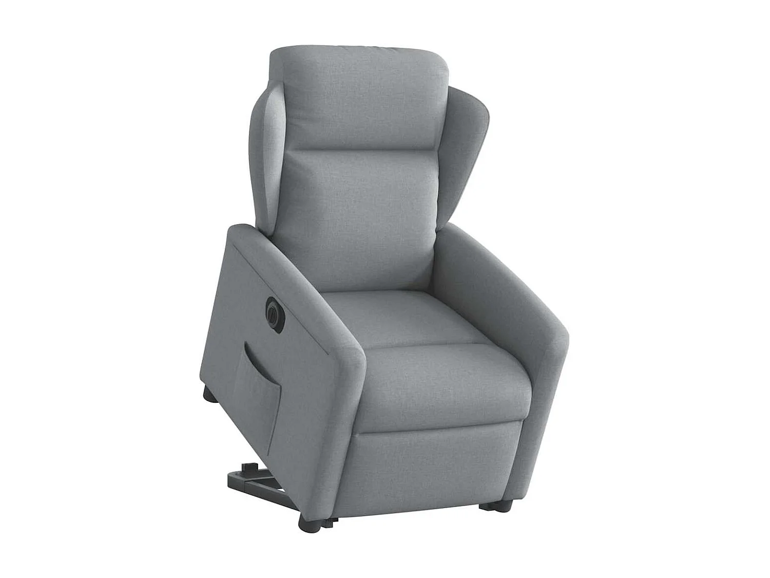 Fauteuil inclinable électrique-Chaise de relax-Fauteuil TV gris clair tissu SHL4797