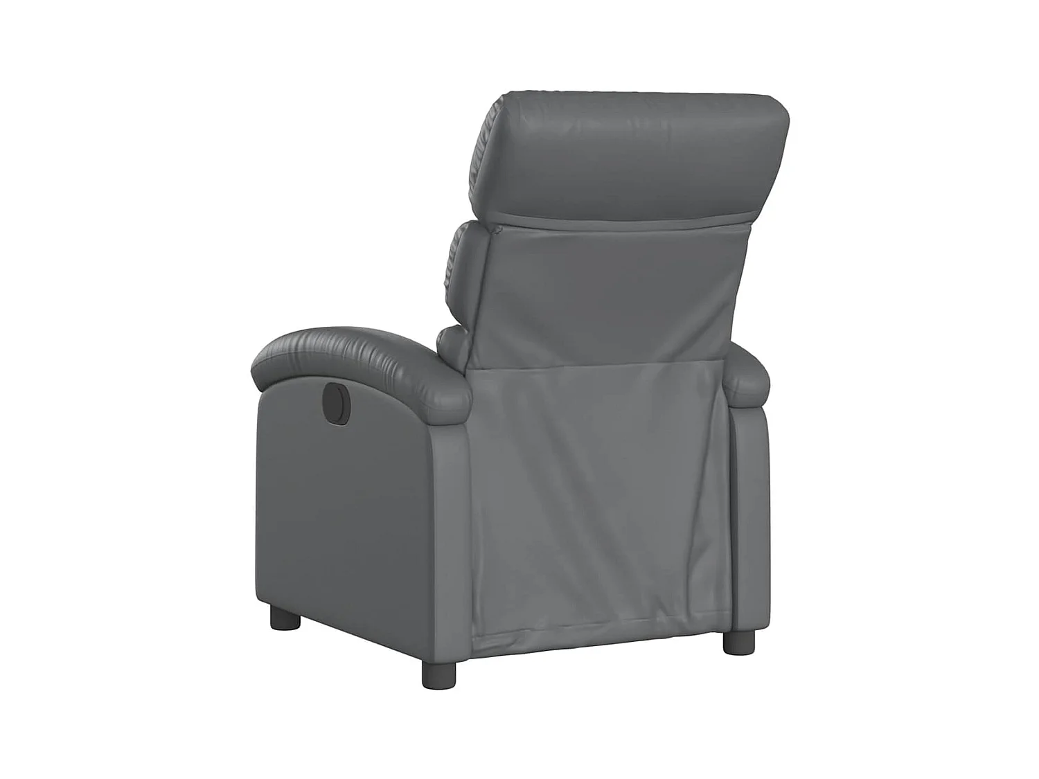 Fauteuil inclinable-Chaise de relax-Fauteuil salon gris similicuir SHL5078