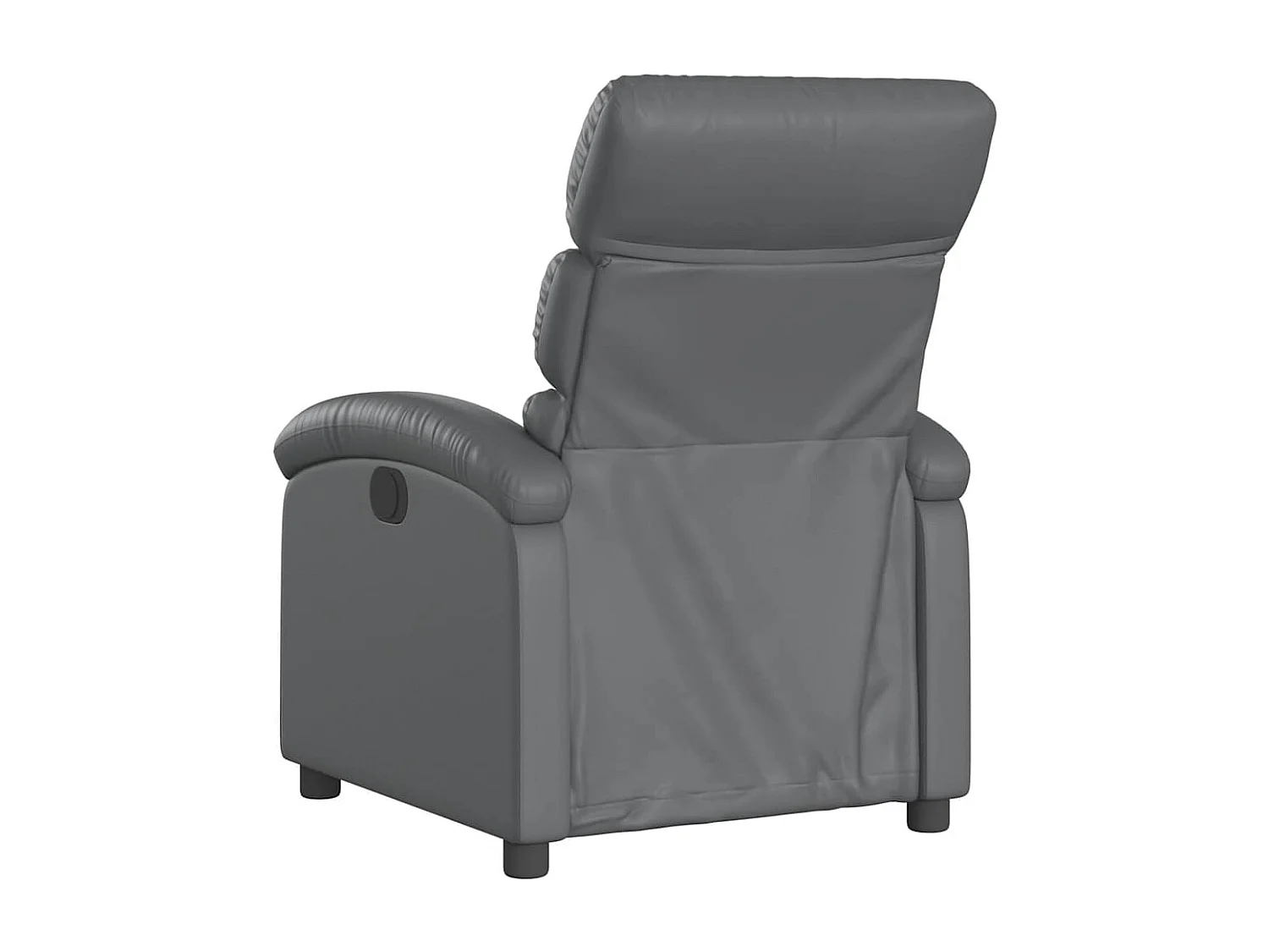 Stoel | Relaxfauteuil | Relaxstoel grijs kunstleer