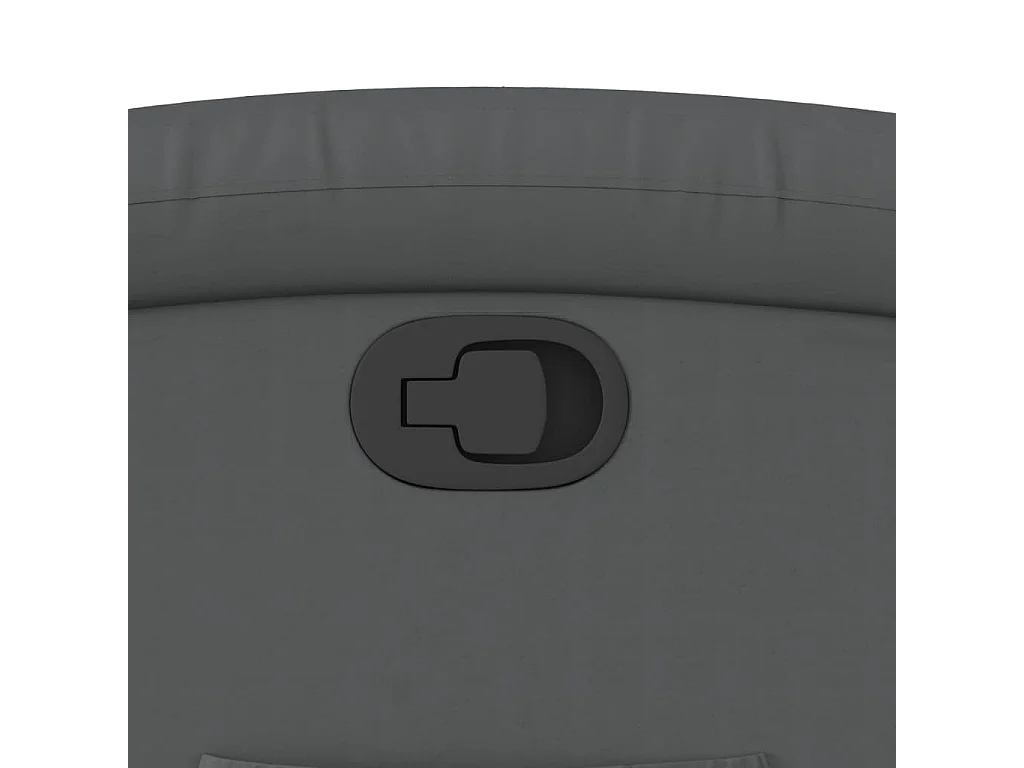 Stoel | Relaxfauteuil | Relaxstoel grijs kunstleer