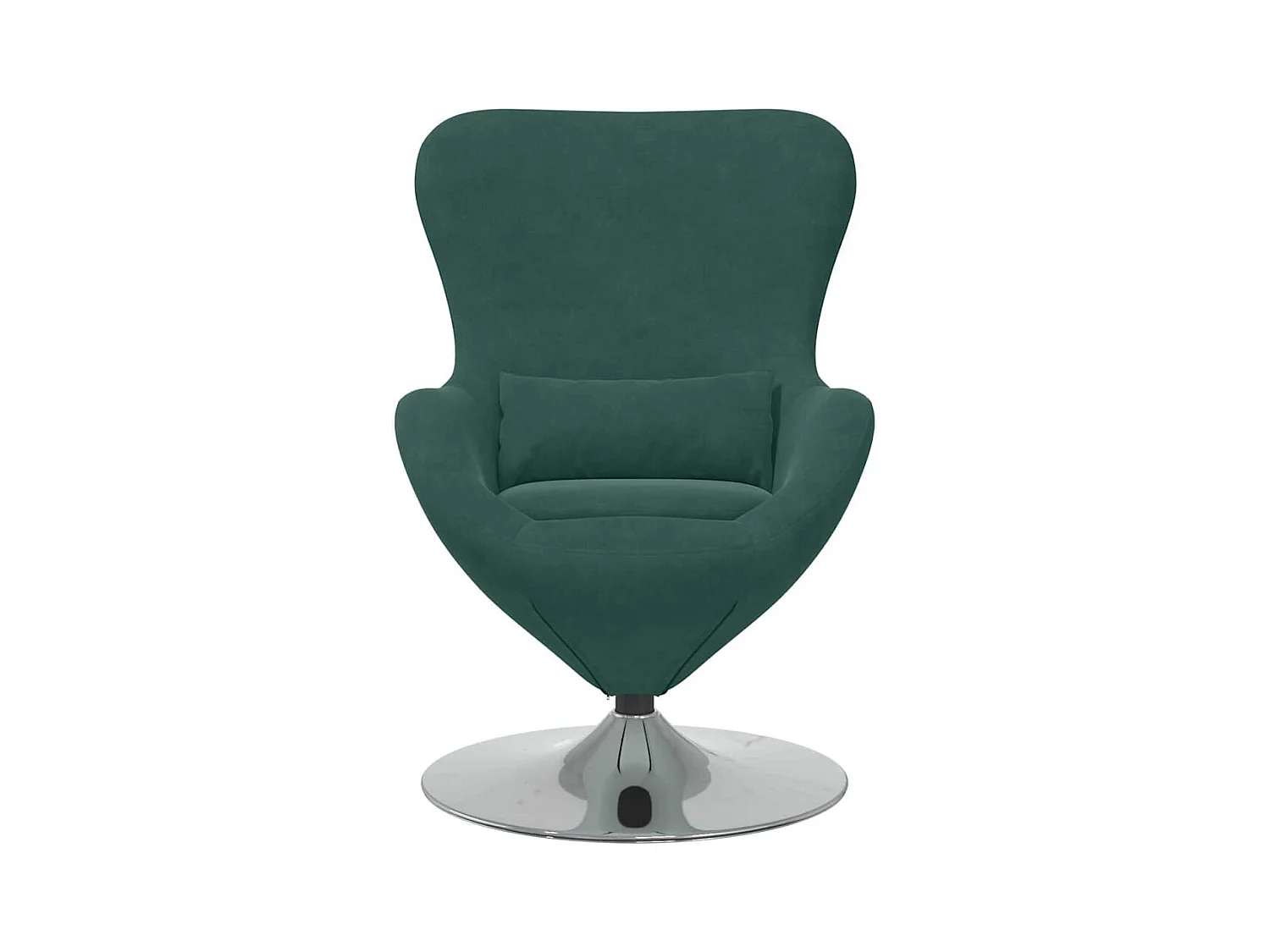 Sillón de relax | Sillón huevo Verde oscuro 63x73x90 cm Terciopelo SHL6770