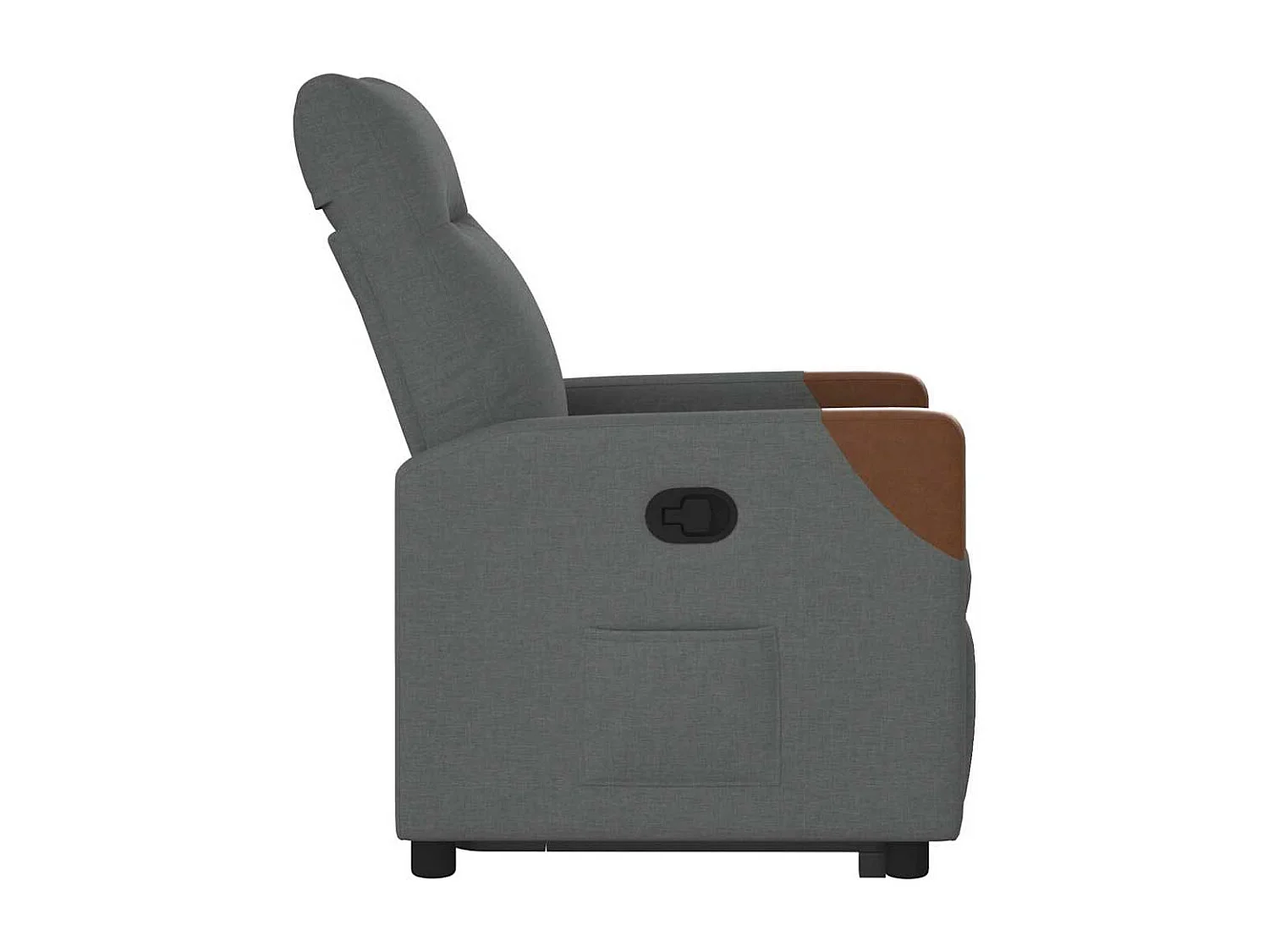Fauteuil inclinable-Chaise de relax-Fauteuil TV Gris foncé Tissu SHL2628