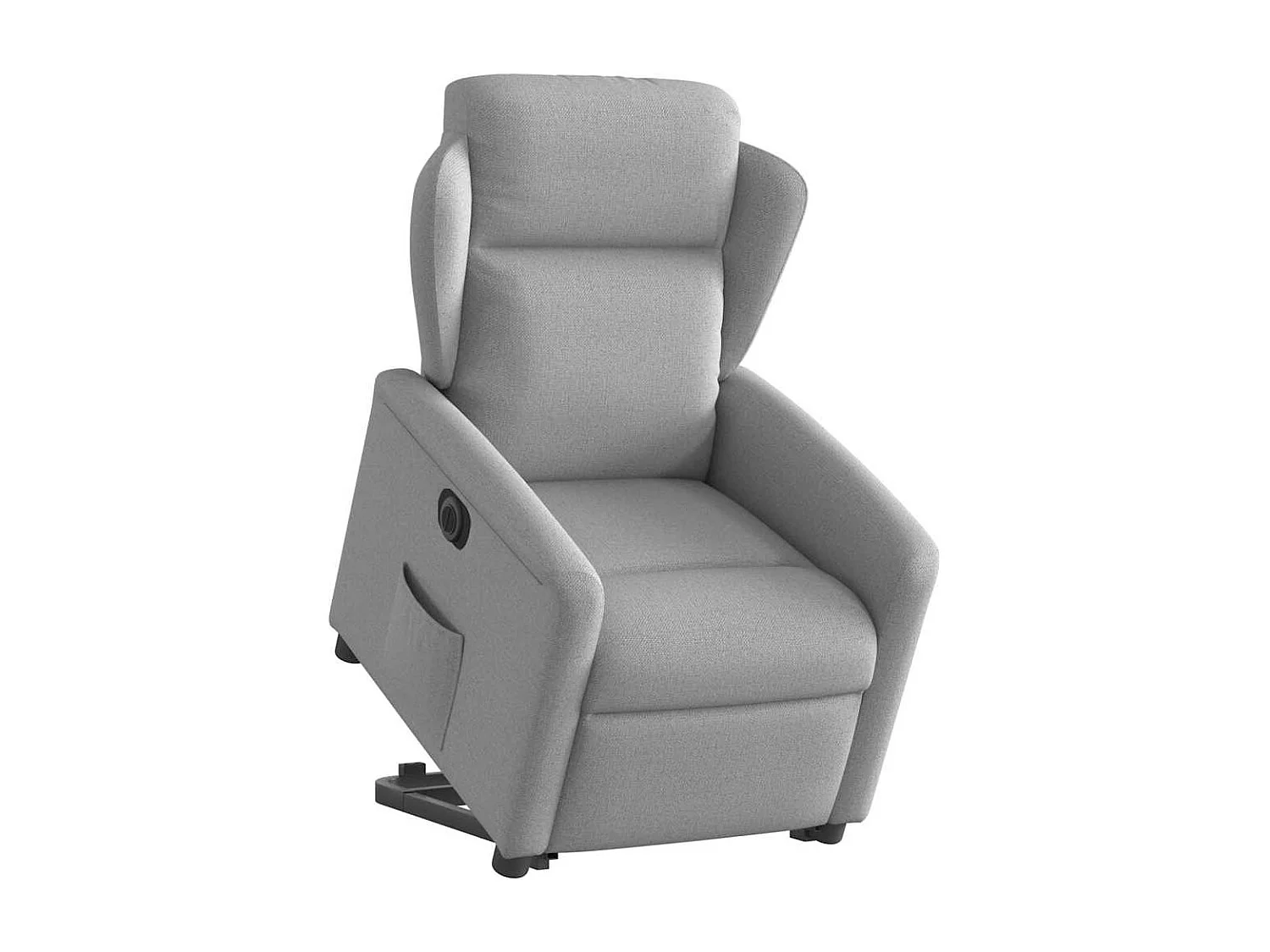 Silla de relax | Sillón eléctrico reclinable elevable de tela gris nube SHL4384