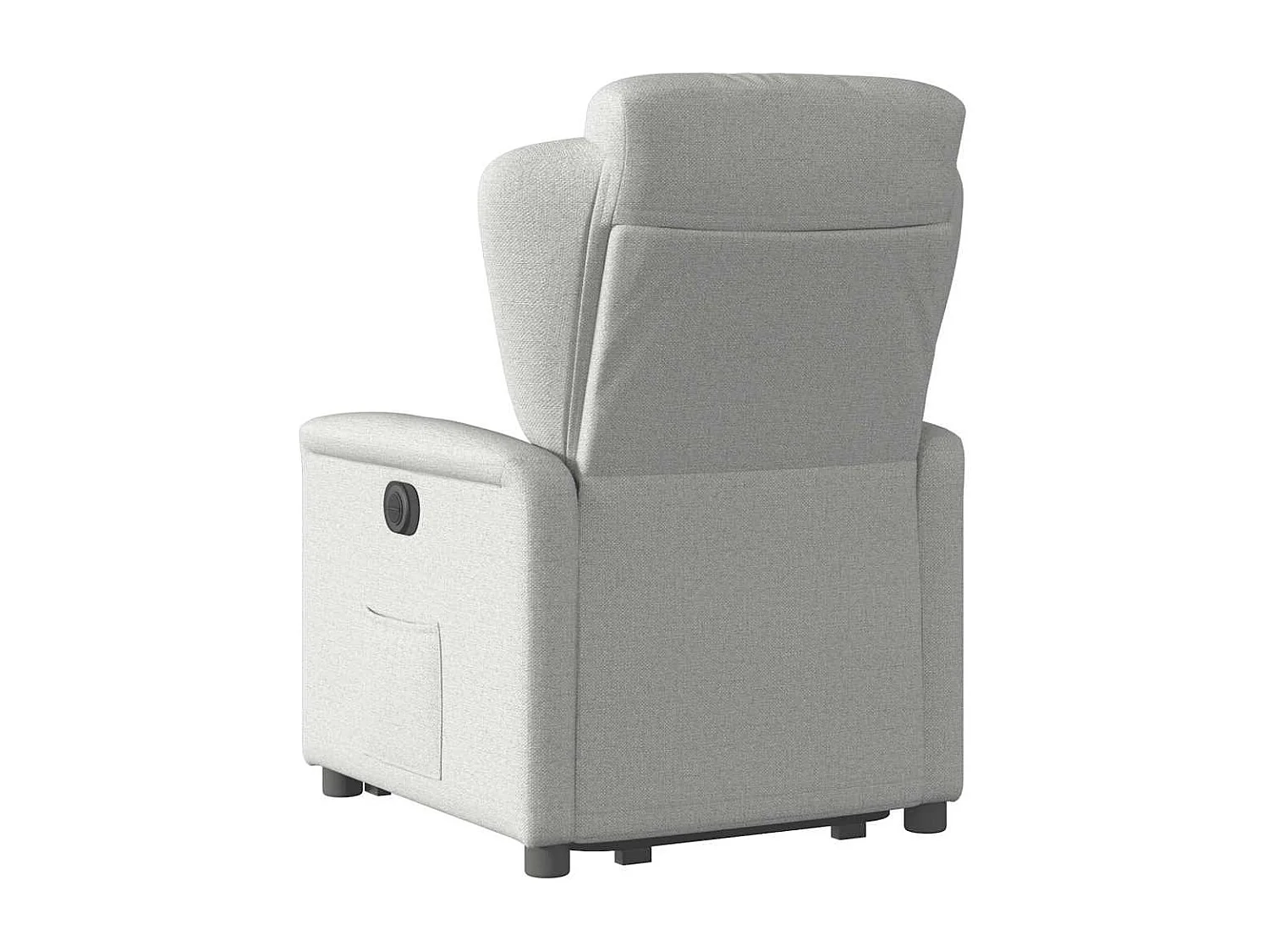 Silla de relax | Sillón eléctrico reclinable elevable de tela gris nube SHL4384