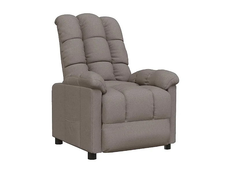 Sillón de relax | Silla | Sillón reclinable de tela gris taupe SHL9317