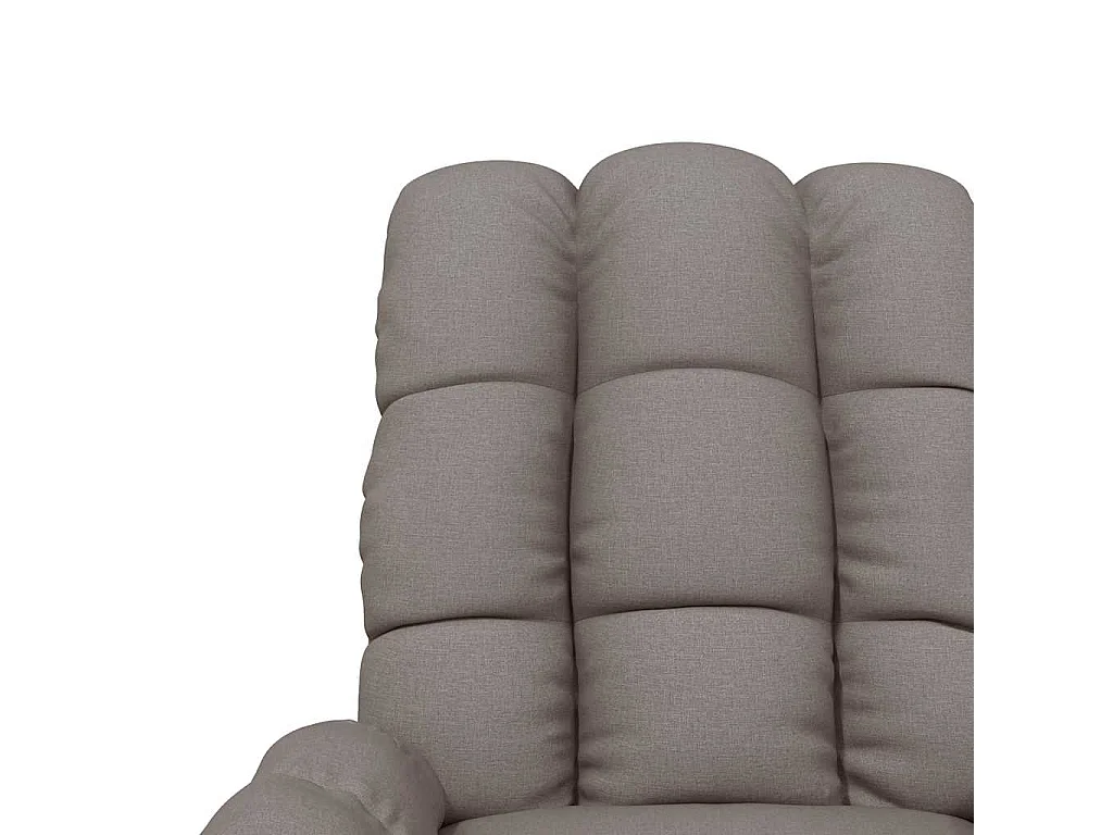 Fauteuil salon-Chaise d'appoint-Fauteuil inclinable 74x99x102 cm Taupe Tissu SHL3570