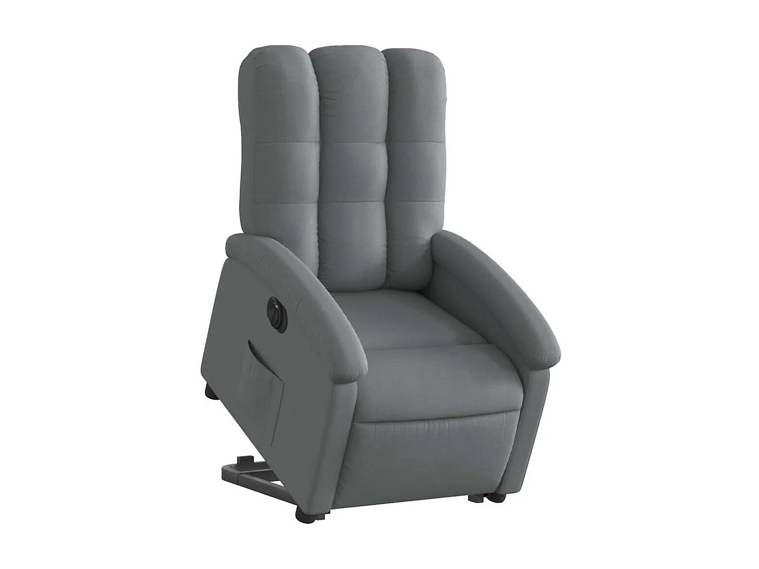 Relaxsessel mit Aufstehhilfe Elektrisch | Lounge Sessel indoor Dunkelgrau Stoff SHL63721
