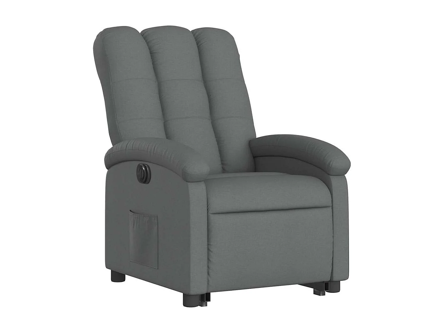 Relaxsessel mit Aufstehhilfe Elektrisch | Lounge Sessel indoor Dunkelgrau Stoff SHL63721