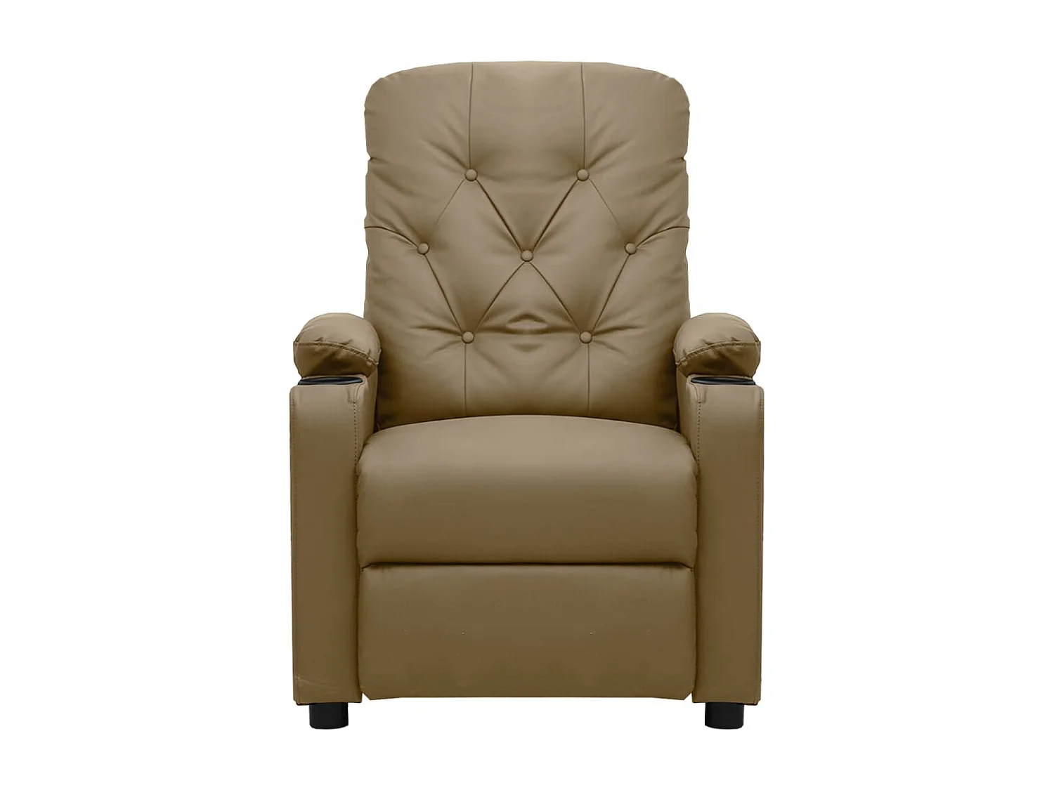 Fauteuil de Salon-Chaise de relax Cappuccino Similicuir SHL3865