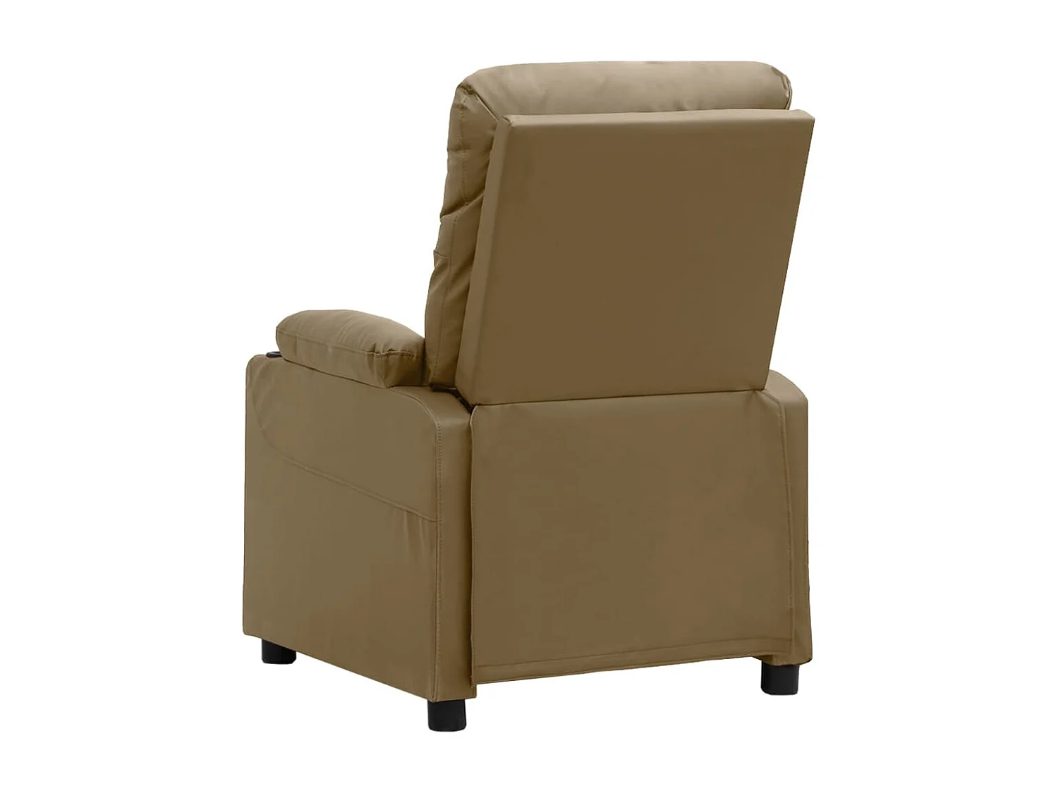 Fauteuil de Salon-Chaise de relax Cappuccino Similicuir SHL3865