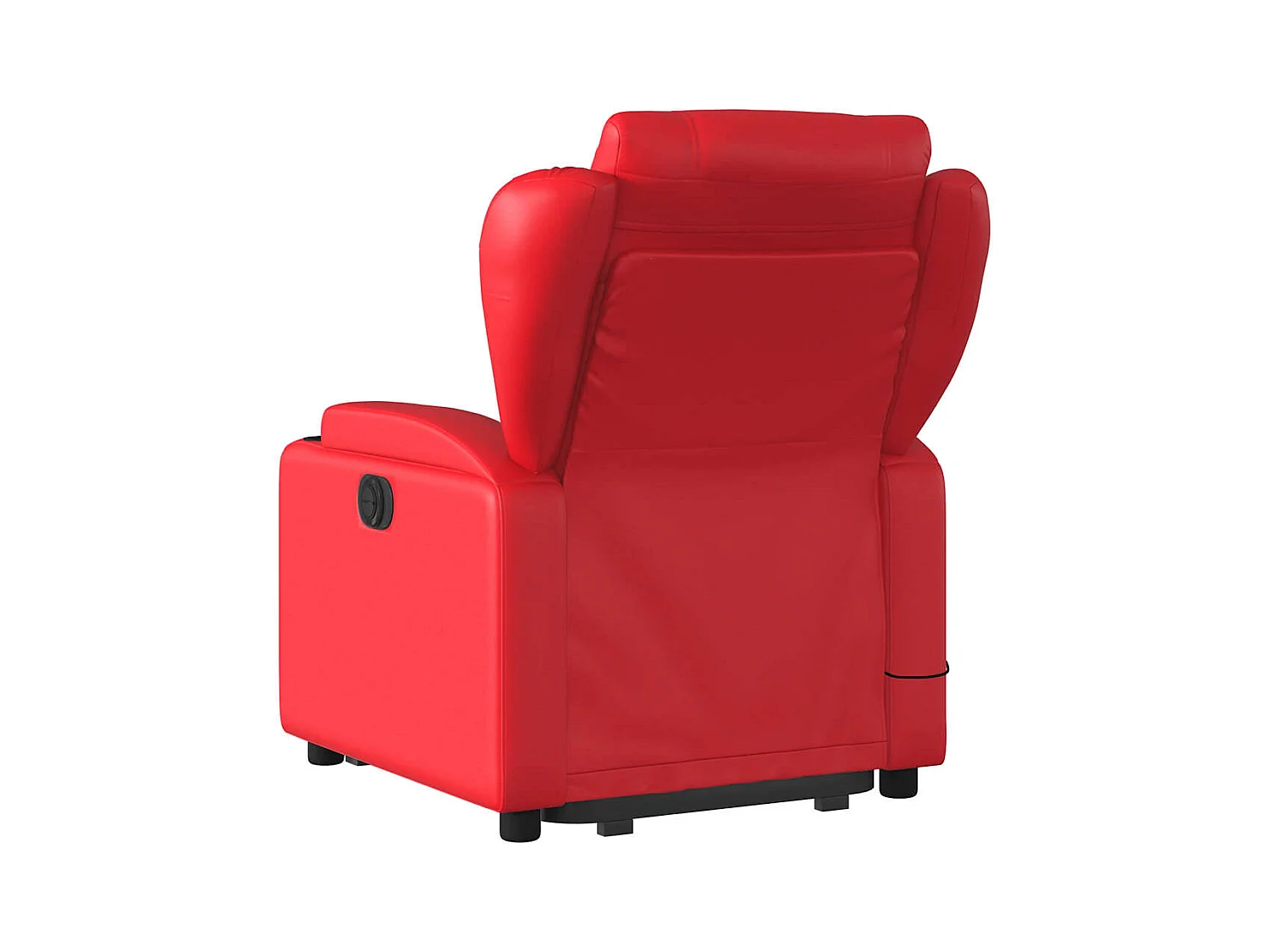 Sta-op-massagestoel verstelbaar kunstleer rood